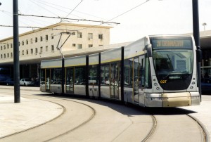 Foto del tram di Messina, piazza Stazione