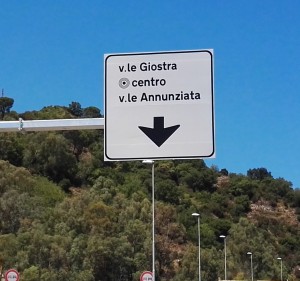 Foto apertura svincolo di Giostra - Messina - rotatoria