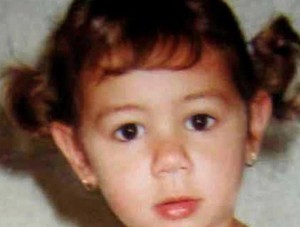 Una foto di archivio della piccola Denise Pipitone, la bimba rapita il primo settembre del 2004