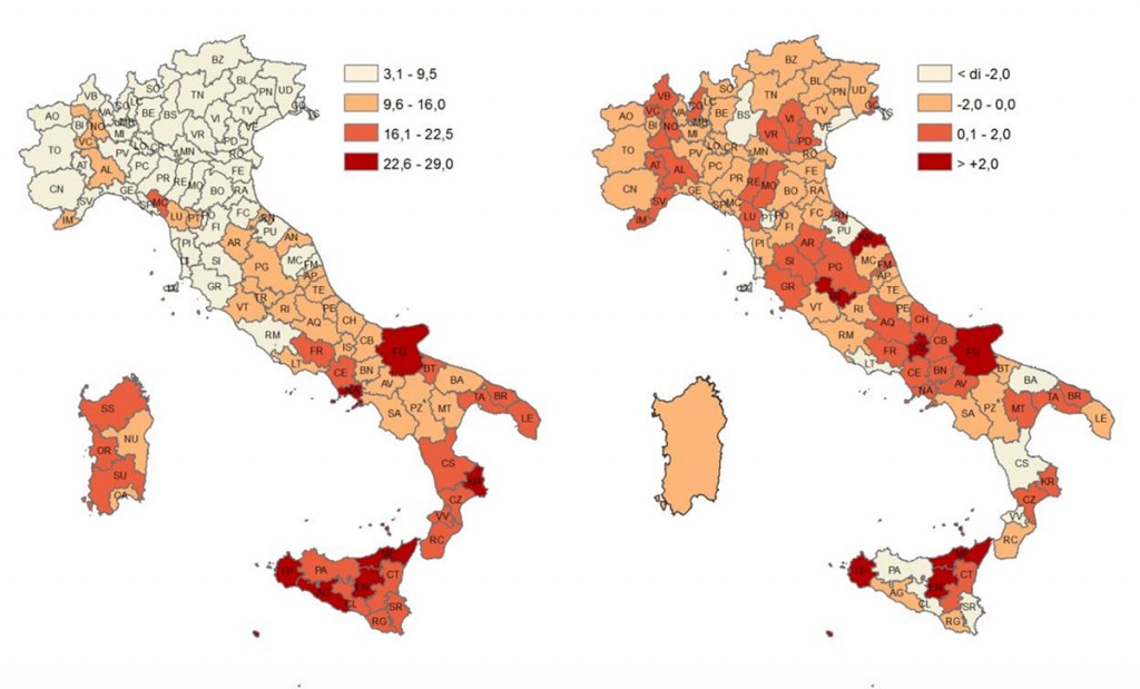 Istat dati sulla disoccupazione in Italia 2017 confrontati con le rilevazioni del 2016
