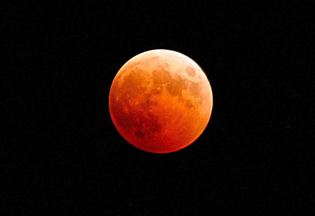 eclissi di luna - luna rossa