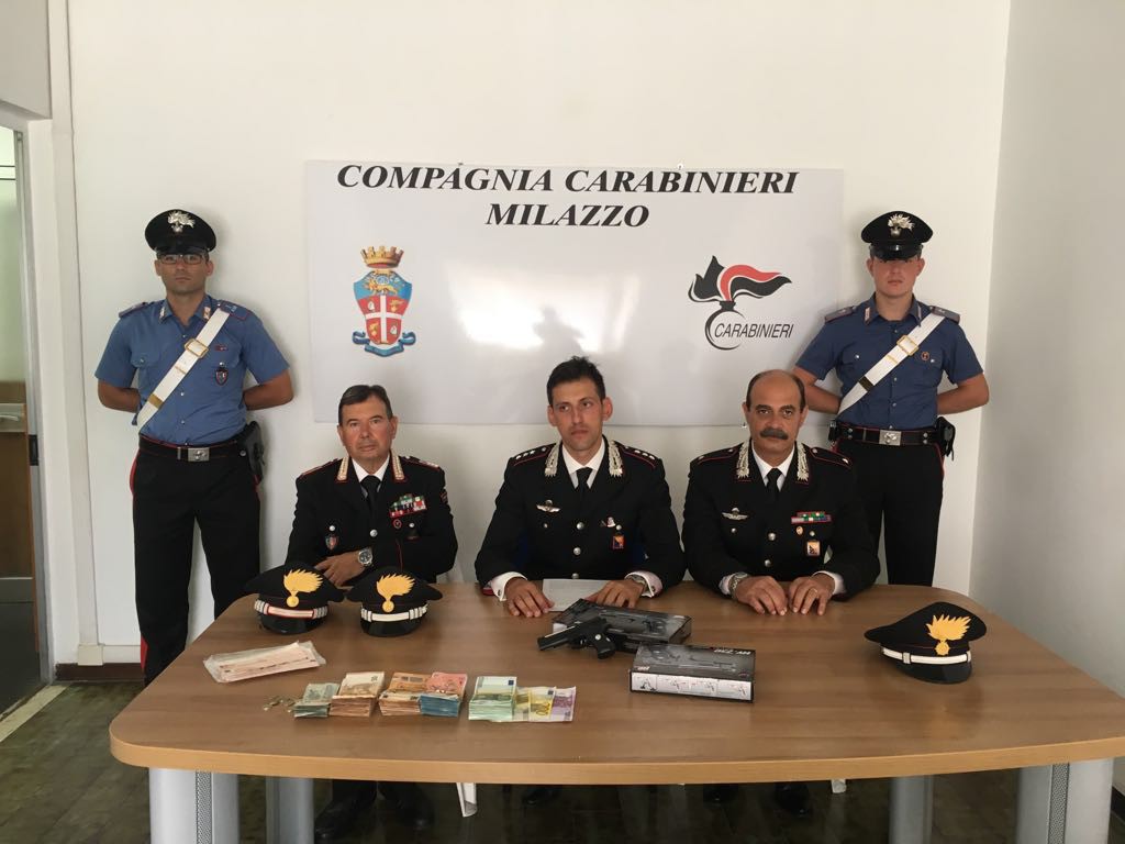 carabinieri rapina banca a Lipari