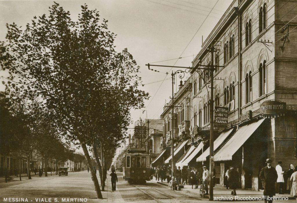 c'era una volta Messina: foto d'epoca del tram in centro