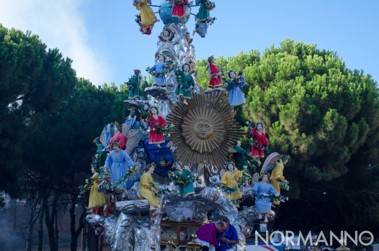 Dettaglio del sole e degli angeli Vara - Messina