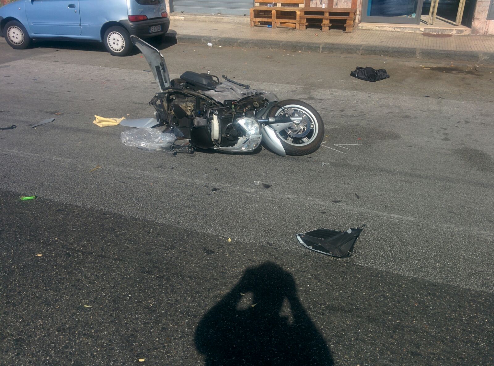 Foto 13 Scooter - Incidente sul viale della Libertà - Messina