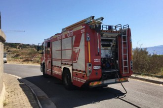 Foto veicolo Vigili del Fuoco - Incendio dipartimento di Ingegneria - Messina