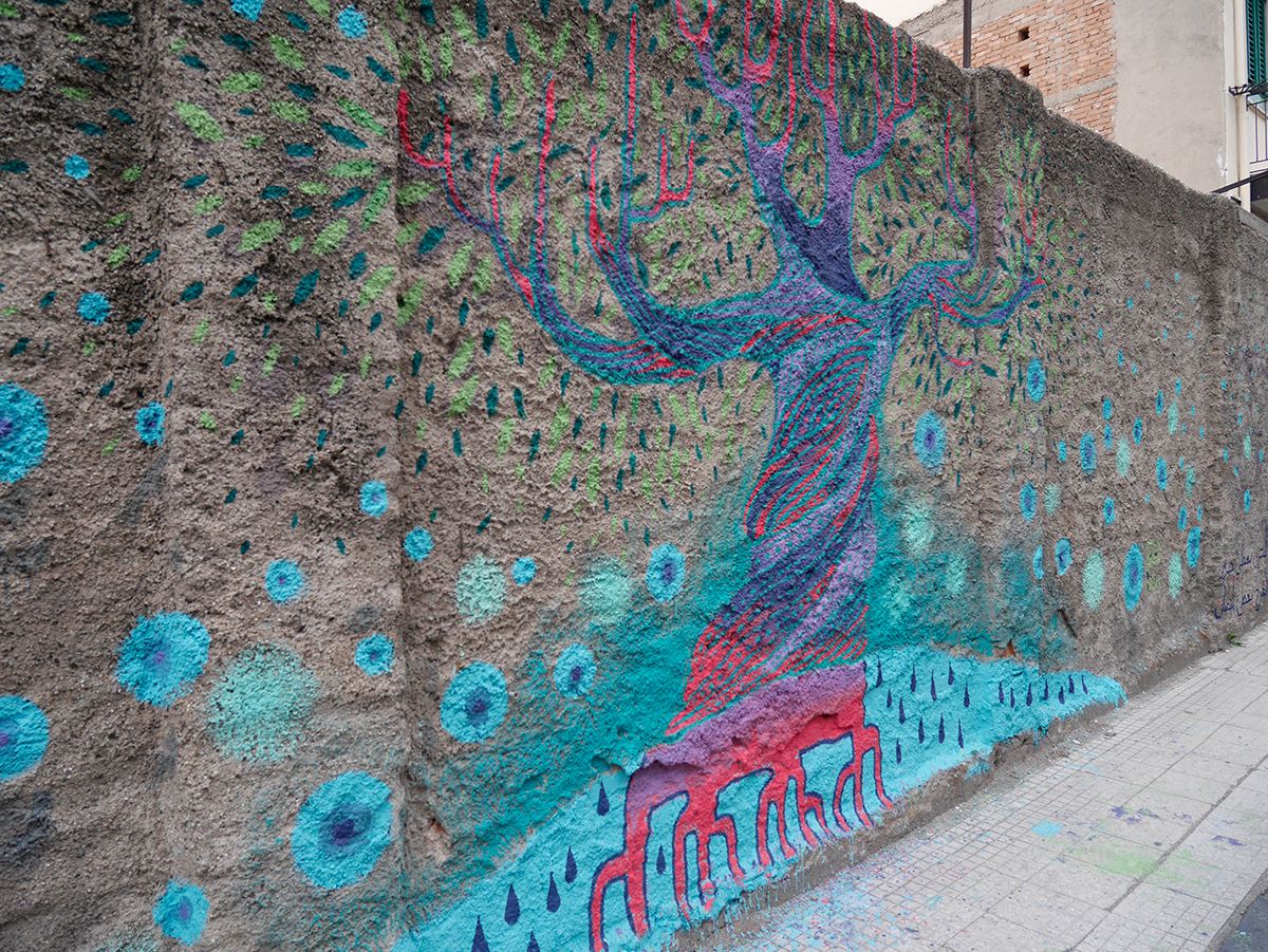 Murale di Diala Brisly in via XXIV maggio - Messina