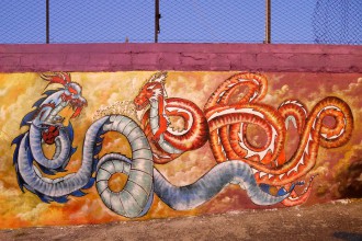 Murales Spazio Gazzi Arte realizzati dagli studenti del Quasimodo e del Corelli - Messina