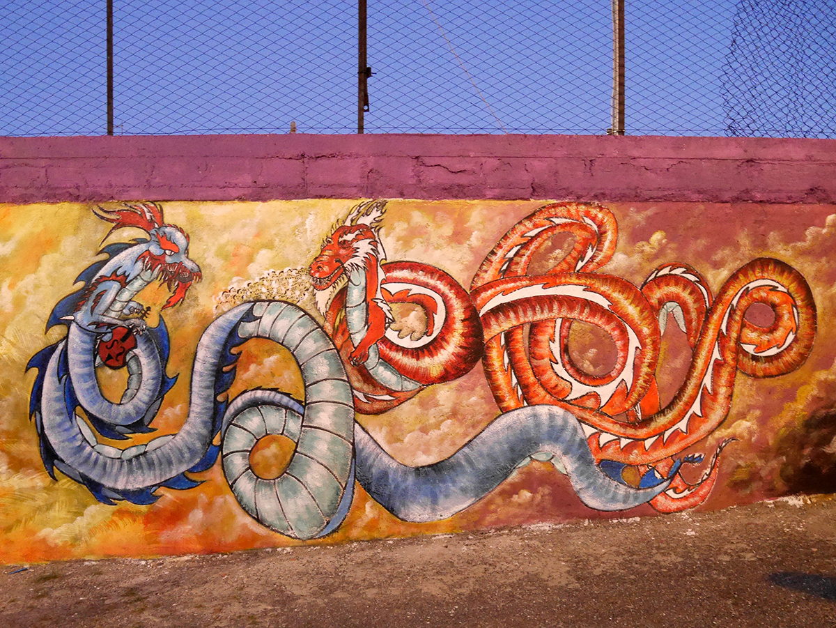 Murales Spazio Gazzi Arte realizzati dagli studenti del Quasimodo e del Corelli - Messina