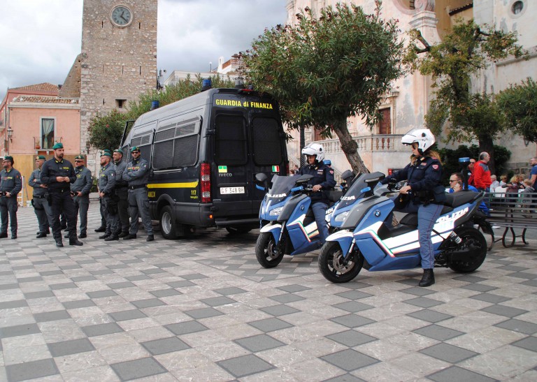 Foto sicurezza G7 Pari Opportunità Taormina - Polizia di Stato e Guardia di Finanza