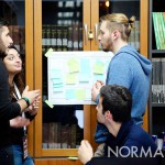 startup weekend messina 2017 - secondo giorno, i team lavorano alle idee nella biblioteca del Palacultura