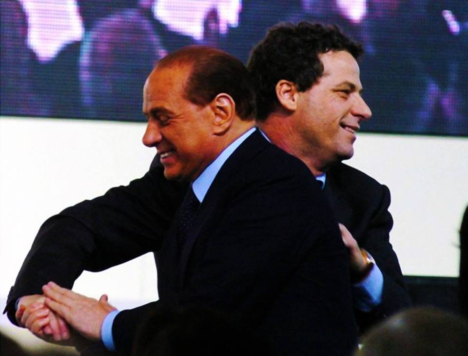 Foto di Silvio Berlusconi e Gianfranco Miccichè, neo presidente ARS