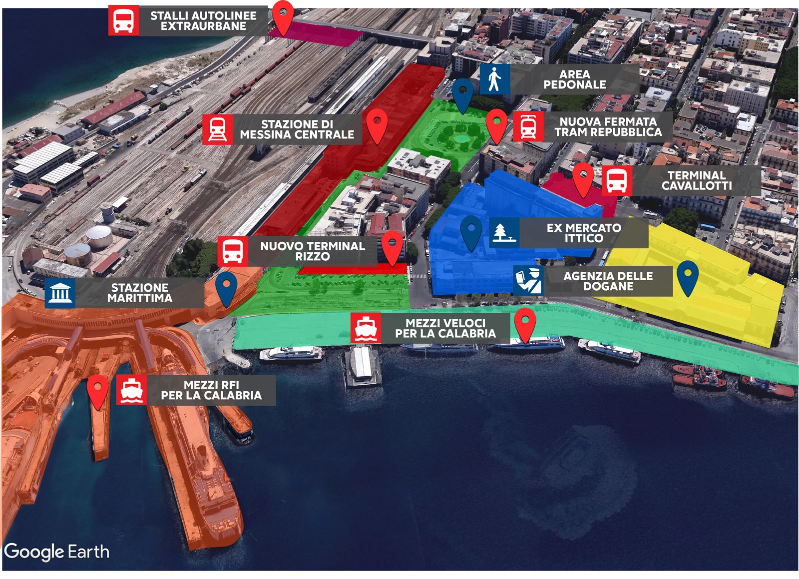 Progetto nuova stazione centrale di Messina - Hub intermodale