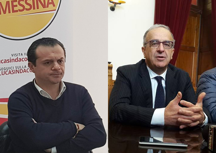 Foto del confronto fra il direttore di AMAM e il candidato sindaco Cateno De Luca