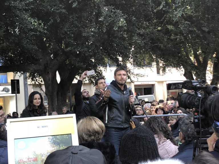 Elezioni 2018 - Foto dell'incontro con Di Battista a piazza Cairoli, Messina