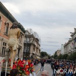 Il corso Cavour di Messina gremito di fedeli per la processione delle Barette