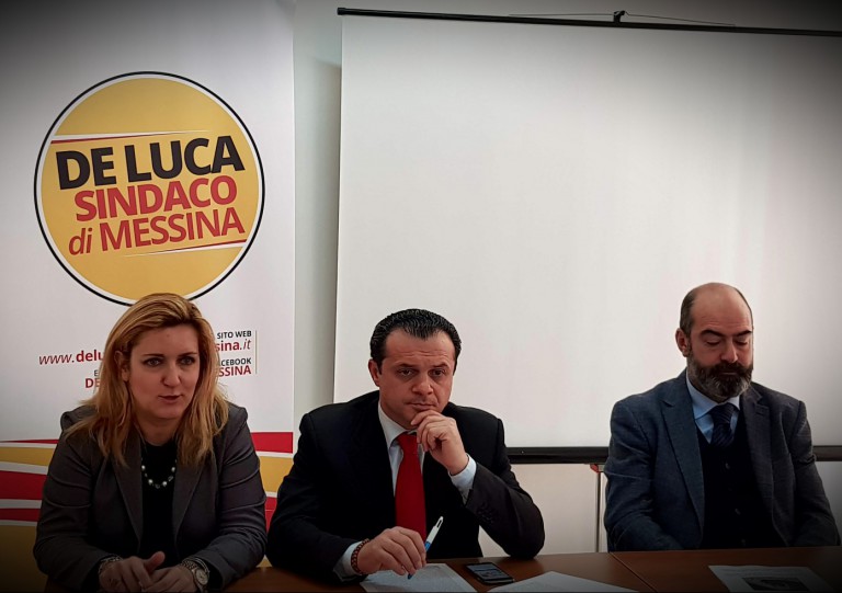 Elezioni amministrative 2018 Messina - Foto della conferenza stampa di Cateno De Luca