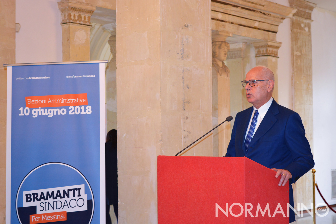 Foto della conferenza stampa di Dino Bramanti - Candidato sindaco di Messina