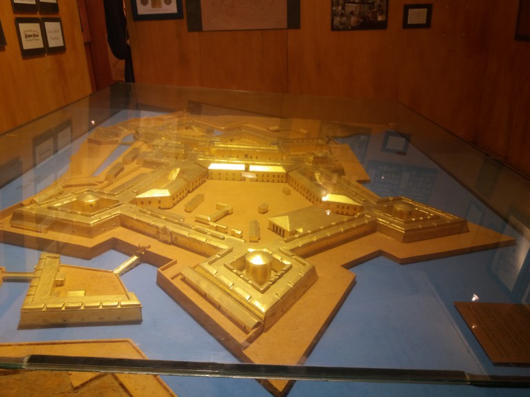 modello della real cittadella contenuto nel museo situato all'interno dell'istituto verona trento