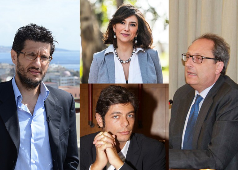 Foto composta: Felice Calabrò, Maria Flavia Timbro, Francesco Palano Quero, Antonio Saitta