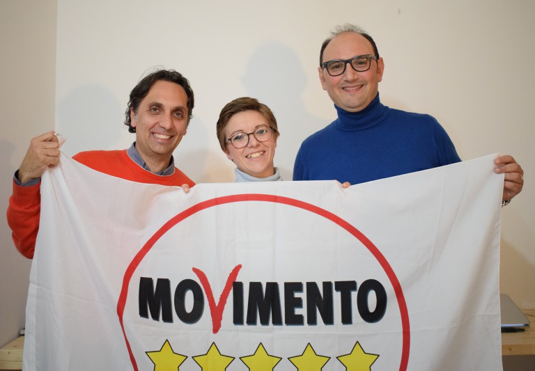 Foto M5S - Colajanni e Schepis con la parlamentare del Movimento 5 Stelle Angela Raffa