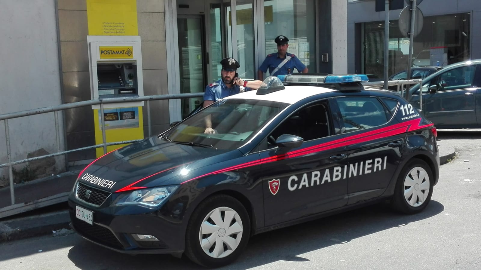 Carabinieri presso Poste via san Cosimo