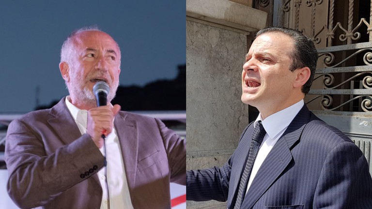 Foto confronto fra i candidati sindaco Sciacca e De Luca