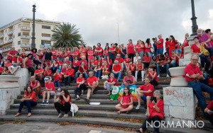 manifestazione magliettarossa organizzata da libera per promuovere l'accoglienza - messina