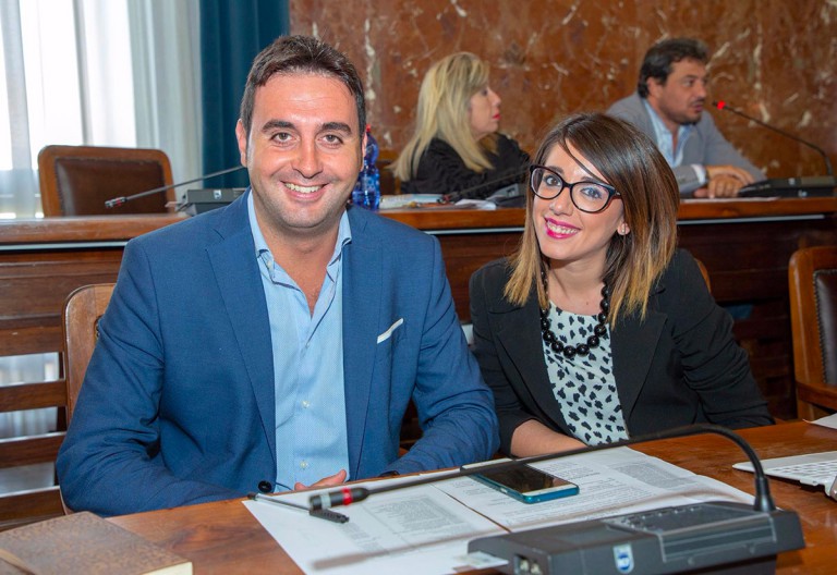 serena giannetto e andrea argento, consiglieri comunali del movimento 5 stelle (m5s) di messina
