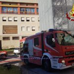 vigili del fuoco incendio all'ospedale papardo