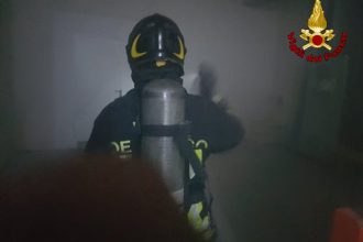 vigili del fuoco incendio all'ospedale papardo