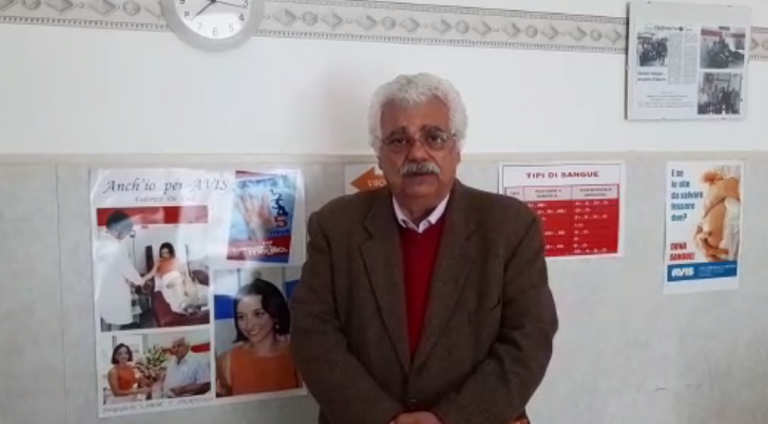 Francesco Previte ringrazia in un video per le donazioni all'Avis Messina