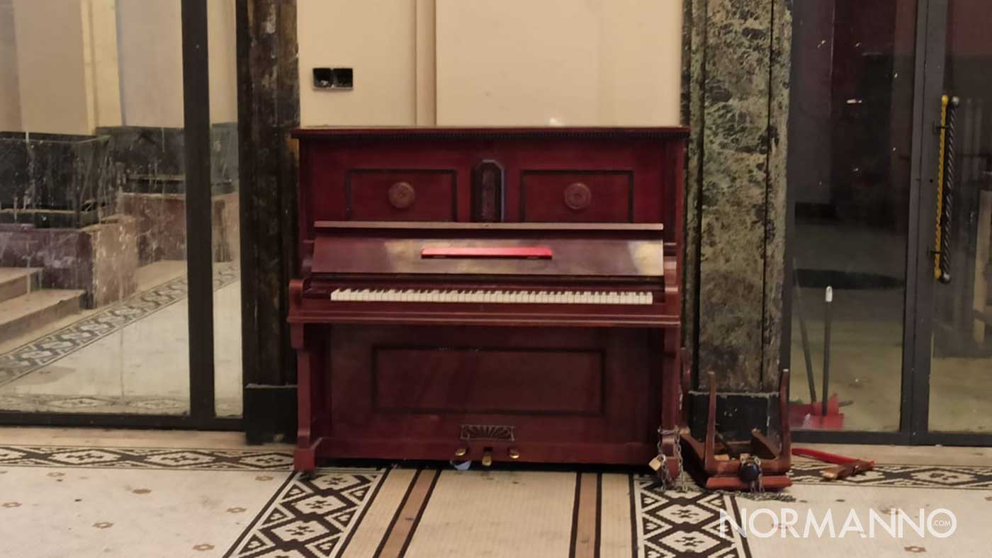 danneggiato il pianoforte della Galleria Vittorio Emanuale a Messina