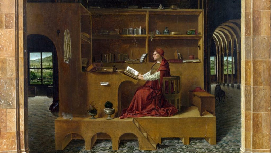 dipinto san girolamo nello studio, di Antonello da Messina