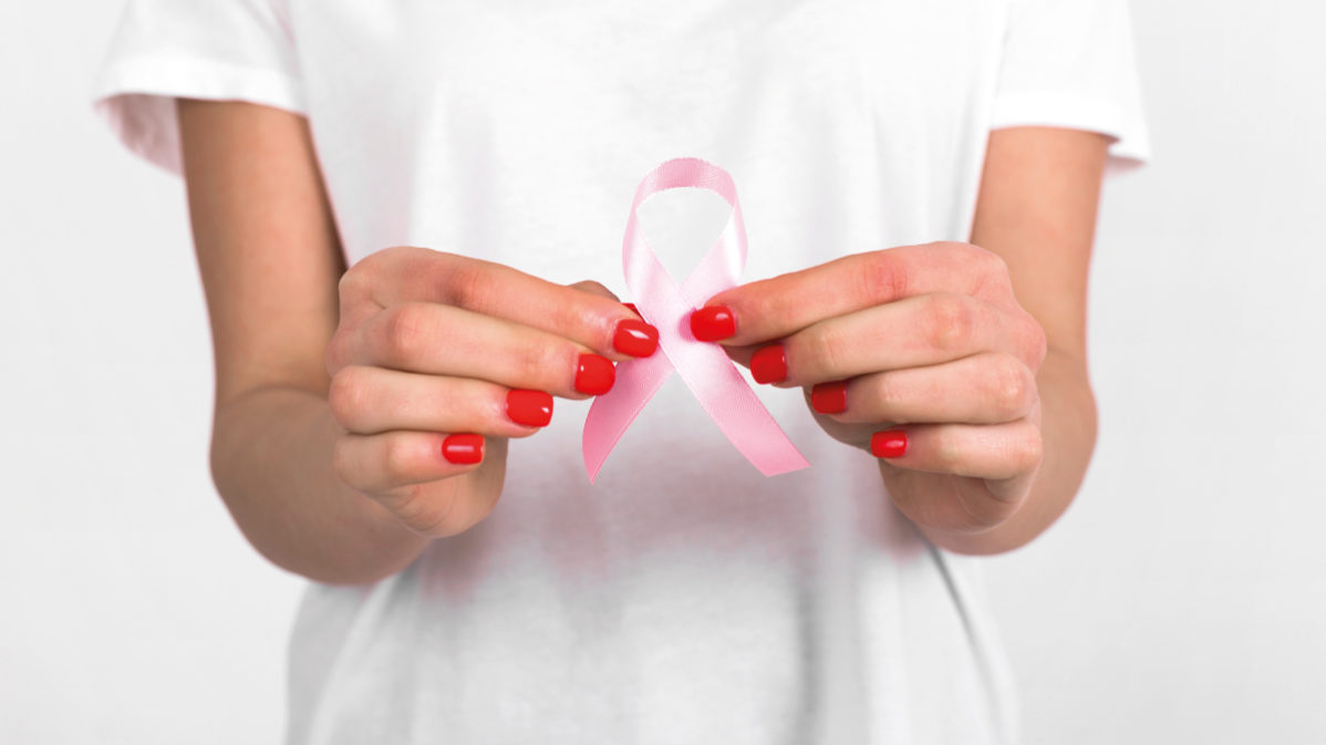 nastro rosa per la prevenzione del tumore al seno e al collo dell'utero