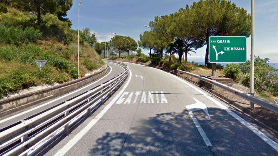 autostrada a18 messina-catania uscita taormina verso catania