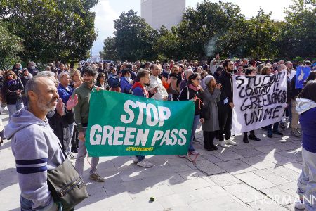 manifestazione no green pass a messina