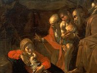 l'adorazione dei pastori, di caravaggio