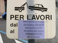 divieto di sosta in via centonze