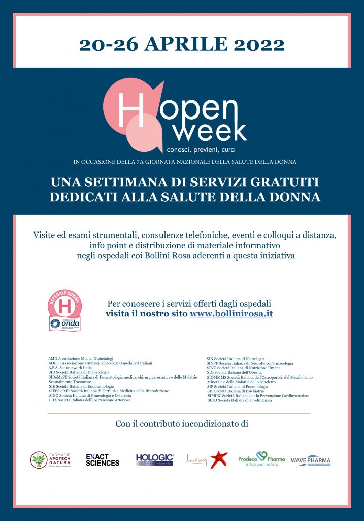 open week salute donna