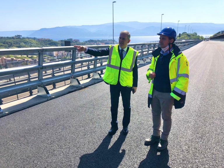 marco falcone lavori a viadotto ritiro