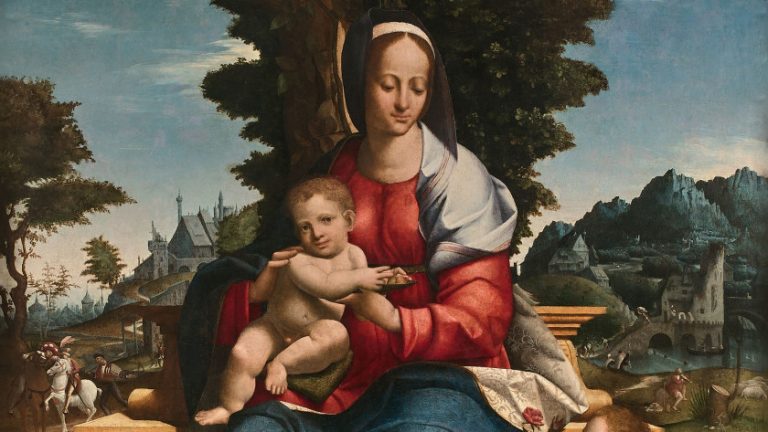 Madonna con bambino di girolamo alibrandi