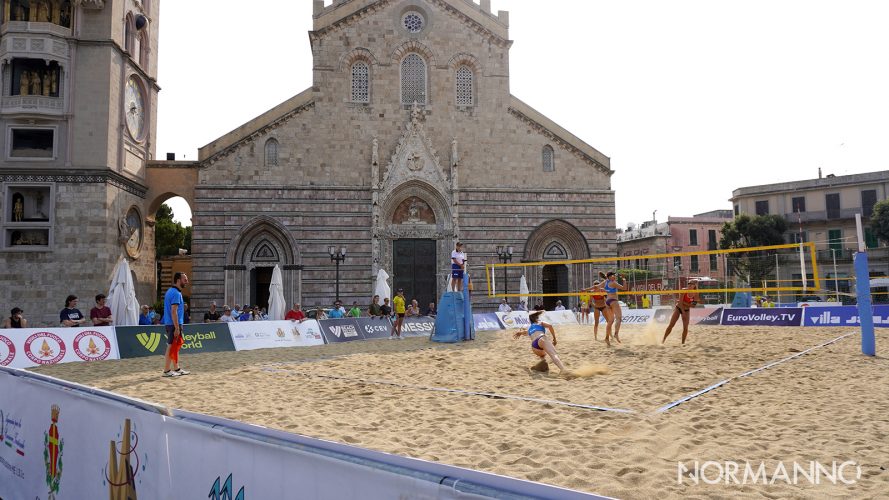 Messina piazza Duomo Volleyball World Beach Pro Tour 2023