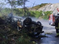 incendio auto lipari