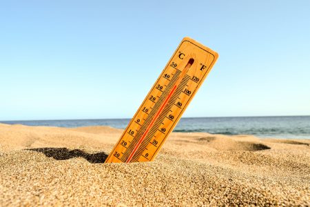 termometro allerta caldo estate spiaggia