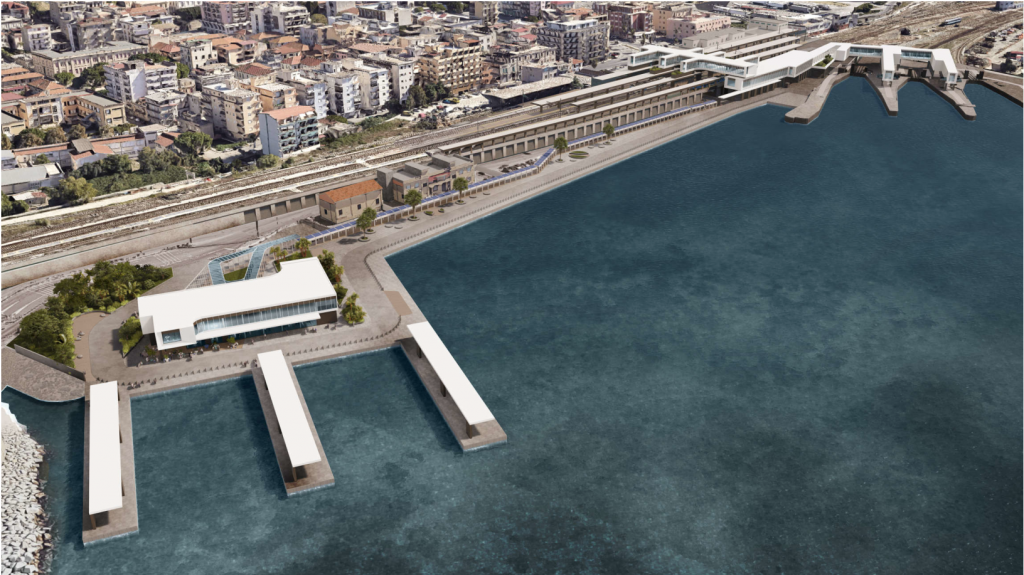 progetto stazione marittima terminal passeggeri villa san giovanni