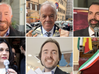 candidati sindaco di messina elezioni comunali 2026: Gaetano Sciacca, Marcello Scurria, Federico Basile, Antonella Russo, Lillo Valvieri