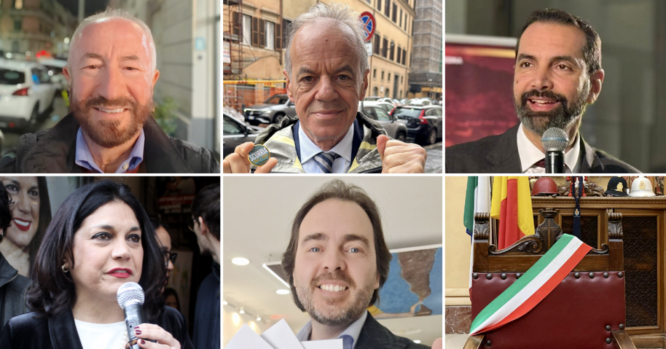 candidati sindaco di messina elezioni comunali 2026: Gaetano Sciacca, Marcello Scurria, Federico Basile, Antonella Russo, Lillo Valvieri